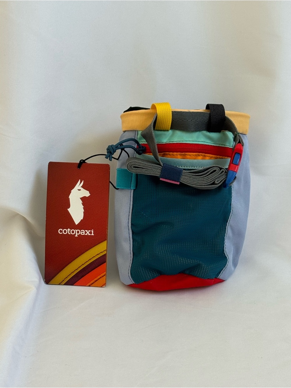 cotopaxi Multicolor Chalk Bag — Light Gray, Yellow, Red, Black - Picture 3 of 3